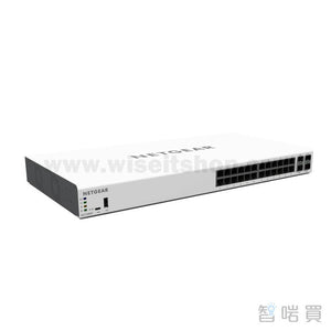 NETGEAR GC728XP 智能雲交換機 - Insight 網管 28 端口千兆 PoE+ 帶 4 光纖端口 (390W)